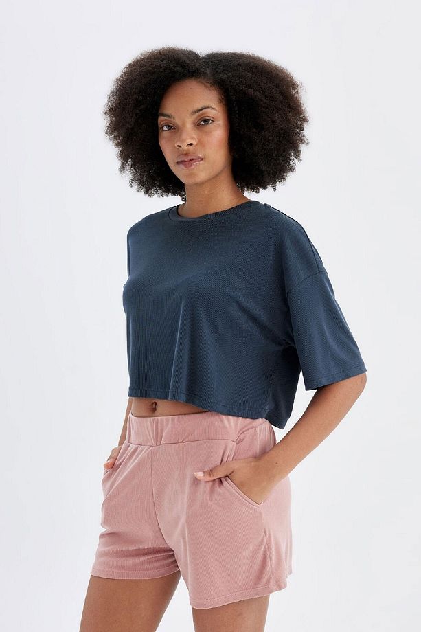 Fit Sporcu Kısa Paça Modal Şort D2981ax24hs - 5