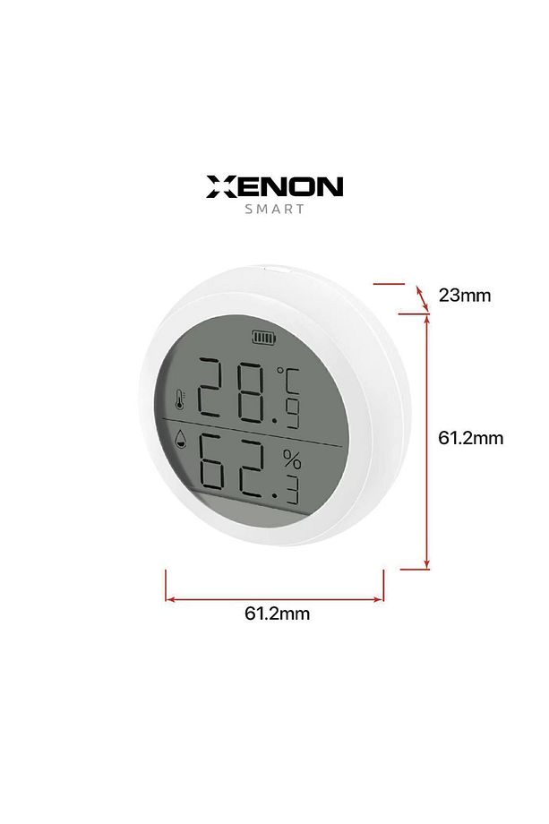 Akıllı Dijital Termometre Wifi Zigbee Mobil Uygulama Kontrollü Iç Mekan Isı Ölçer Ve Nem Ölçer X7608 - 4