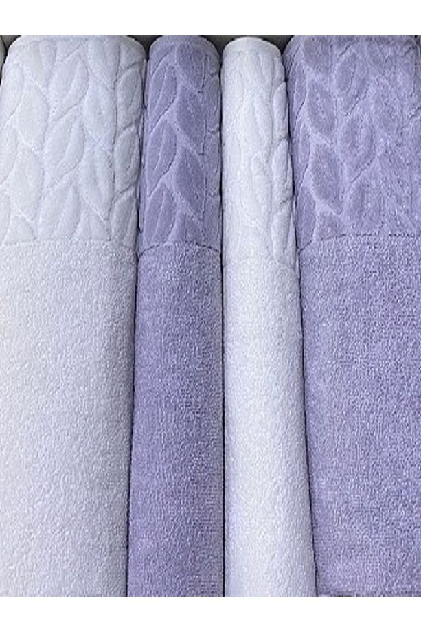Hazal Banyo Takımı - Nurpak 4'lü Hamam Havlu Takımı-2adet 50x90-2adet 90x150 havlu - 4