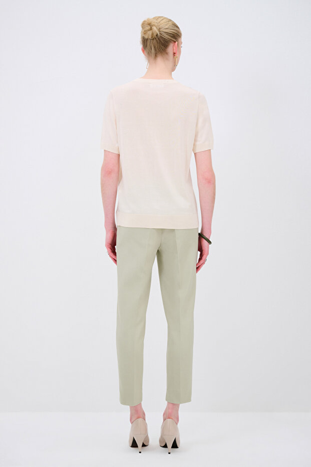 Kısa Kol Triko Bluz - 6