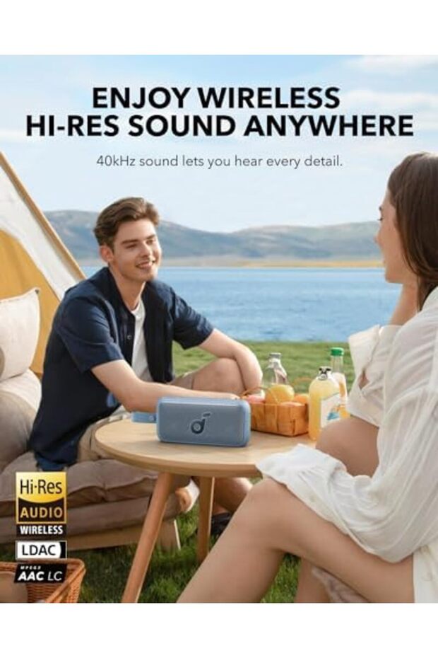 Ezg Motion 300 Bluetooth Hoparlör, 30W Stereo Ses, 13 Saat Oynatma, IPX7 Su Geçirmez, Buz Mavisi E - 3