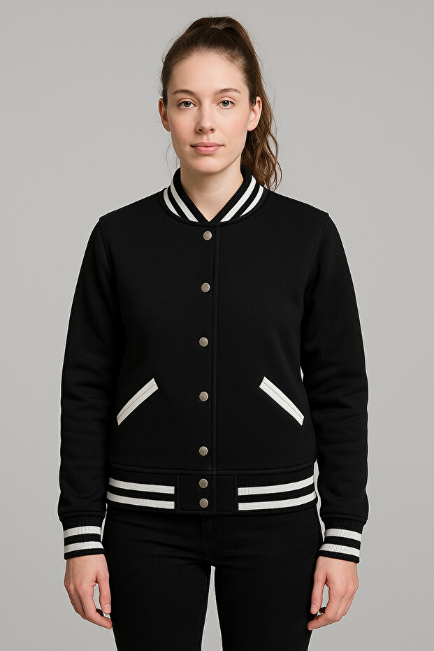 Basic 2025 Oversize Premium Kolej Ceketi %100 Pamuk - 4