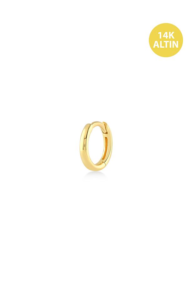 Sade Taşsız (6,5mm) Helix Hoop, 14KAltın Küpe (TEK Satılır) - 1