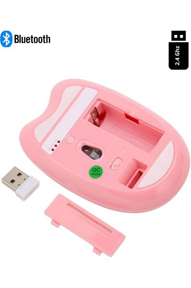 ekn Sevimli Kedi Kablosuz Pembe Mouse Bluetooth + 2.4G Dual Mode nci mn 1133631 - 3