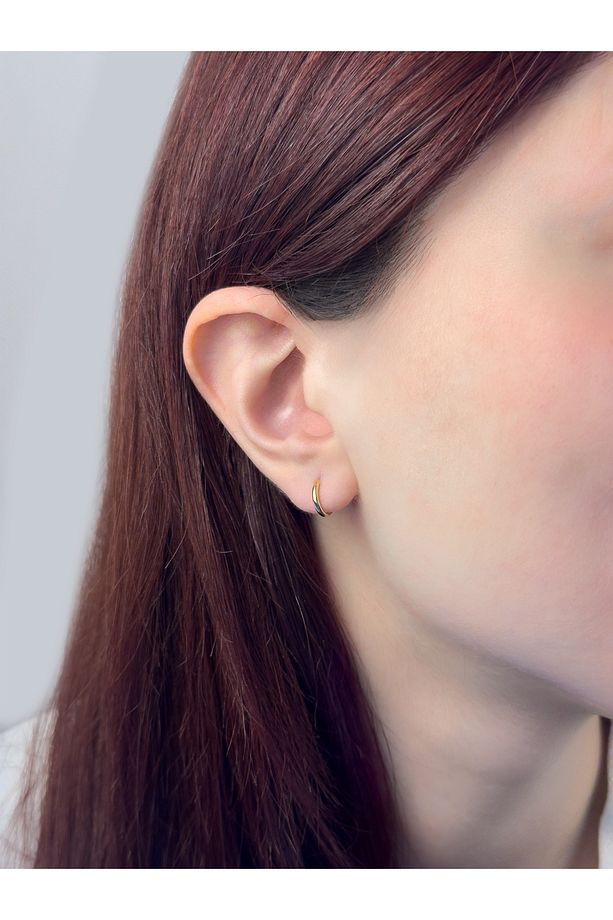 Sade Taşsız (6,5mm) Helix Hoop, 14KAltın Küpe (TEK Satılır) - 3