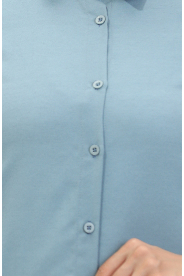 تونيك نيلي بأزرار - 6111-04 - 3