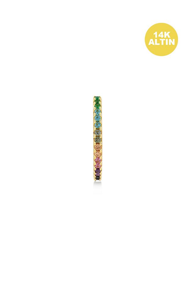 Tamtur Helix Hoop 12,0 mm (18 Gauge), 14KAltın Kıkırdak Küpe/Piercing (TEK Satılır) - 2