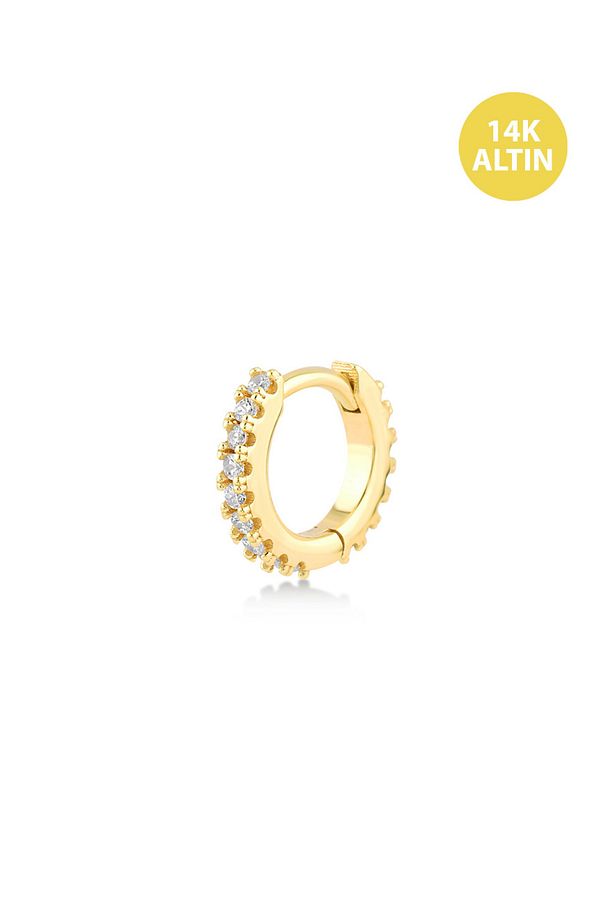 Tamtur Helix Hoop 6,5 mm (18 Gauge), 14KAltın Kıkırdak Küpe/Piercing (TEK Satılır) - 1