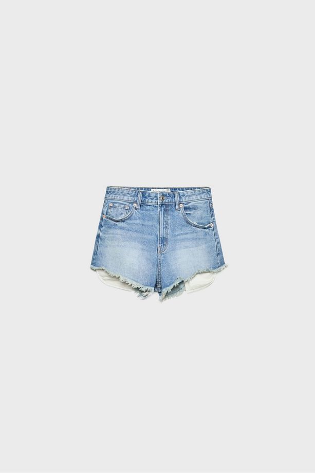 Mikro denim şort - 5