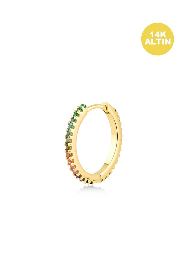 Tamtur Helix Hoop 12,0 mm (18 Gauge), 14KAltın Kıkırdak Küpe/Piercing (TEK Satılır) - 1
