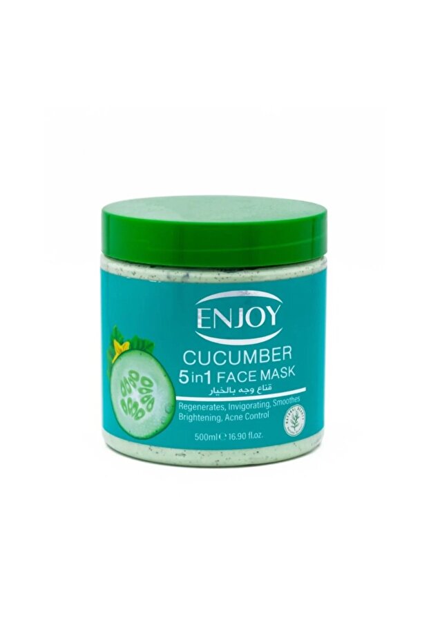 Face & Body 5-in-1 Whitening Mask 500 ML – Cucumber Extract for Brightening, Firming & Acne Cont