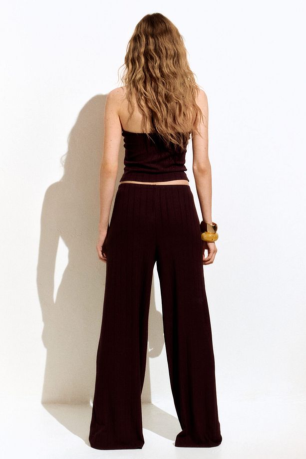 Düz Paça Pull-on Pantolon - 4