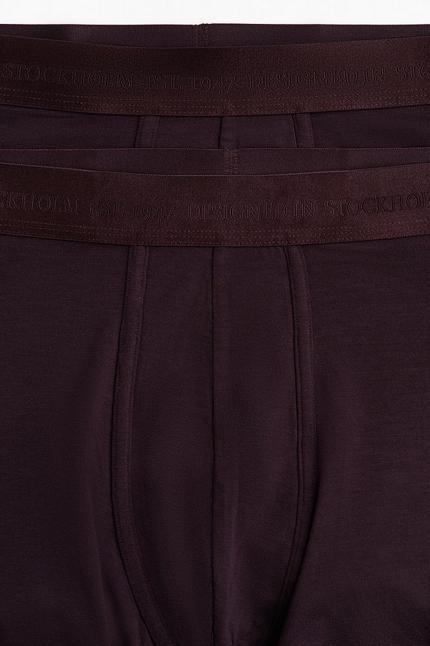 2’li Lycra® İçeren Normal Paça Boxer Şort - 5