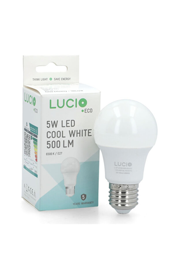 مصباح LED موفر للطاقة 5 وات 6500 كلفن خالٍ من الوميض