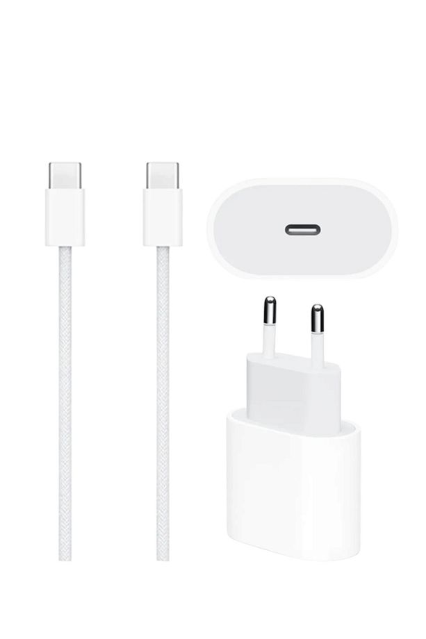 Techson Type-c Şarjı Iphone Uyumlu 15 16 Serisi Hızlı Şarz Aleti(ADAPTÖR TYPE-C KABLO) - 5