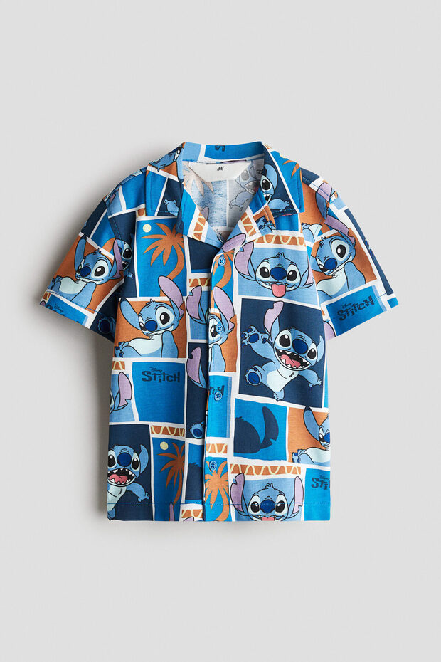 Baskılı Erkek Yaka Gömlek - 1