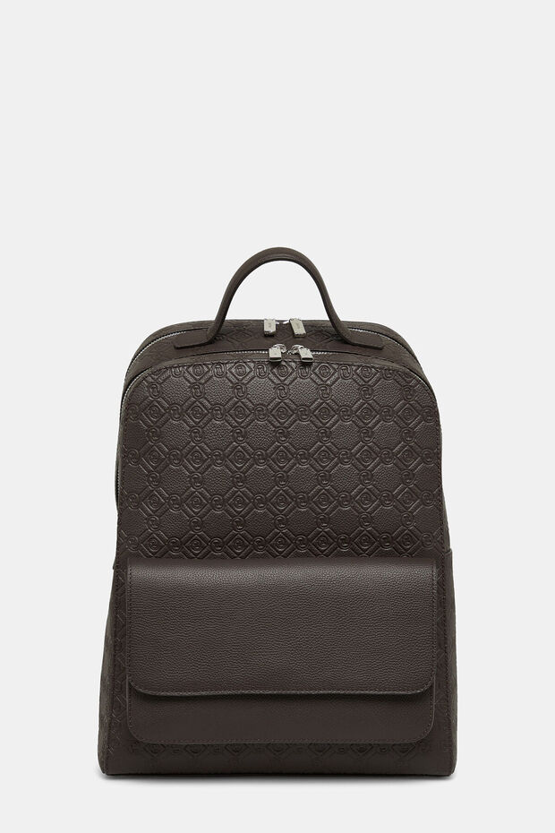 KAHVE MONOGRAM DERİ ÇANTA - 1