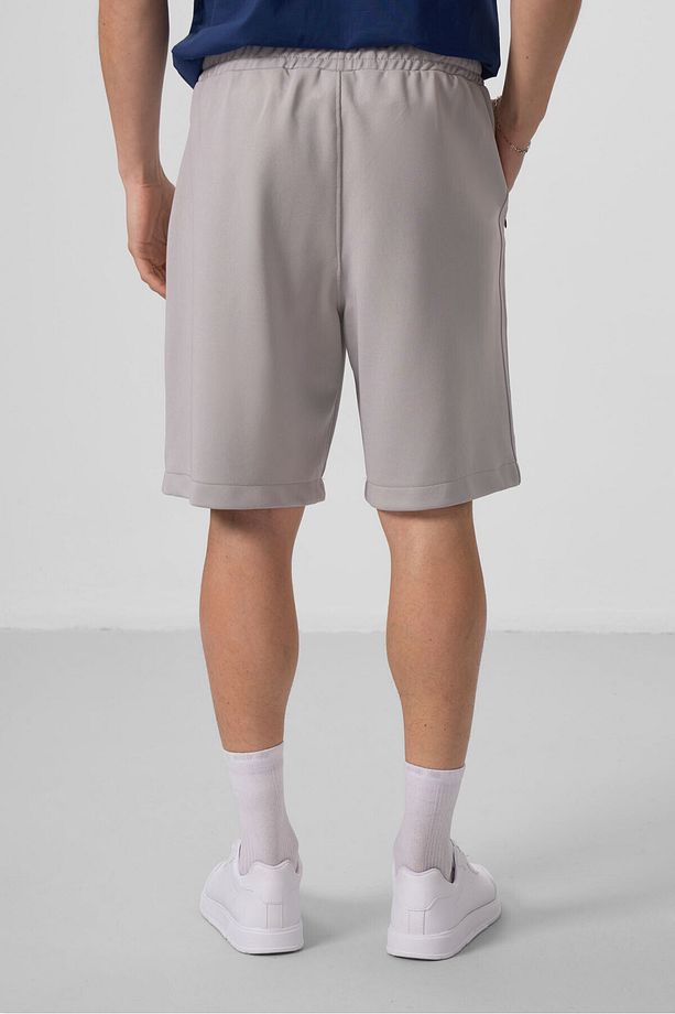 Taş Yüzeyi Dokulu Oversize Erkek Şort - 81288 - 6