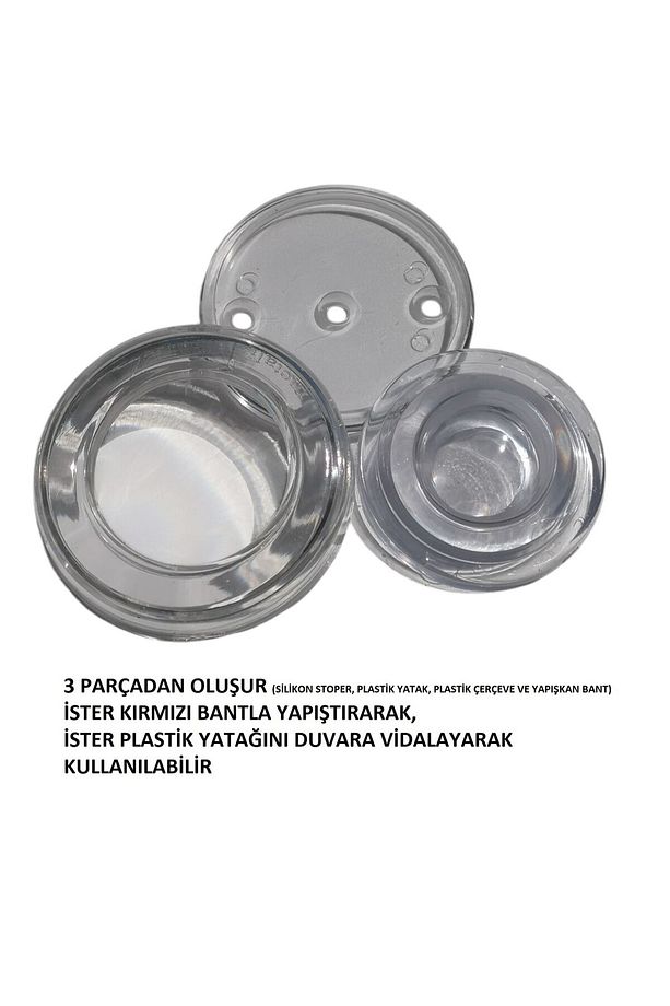 Duvar Kapı Stoperi, Tamponu Şeffaf - 2