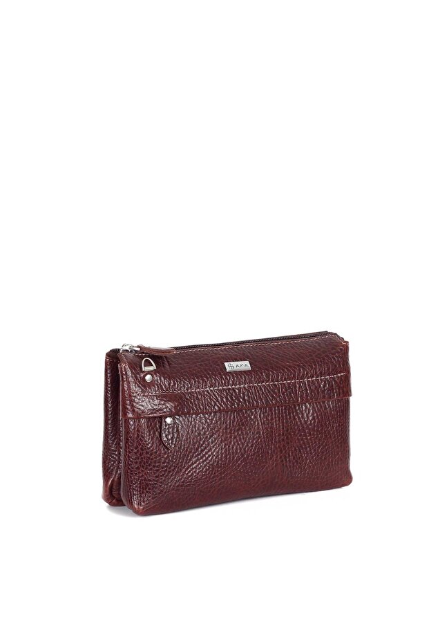 Leather Brown Hand and Shoulder Bag 338 61