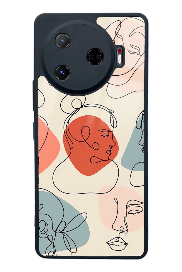 Tecno Camon 30 Pro Glossy Phone Case with Nude Mask Design