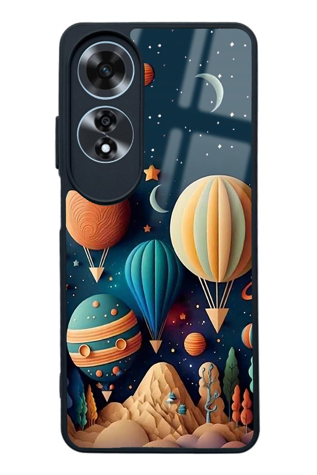 Oppo A60 Astral Balloons Design Glossy Phone Case