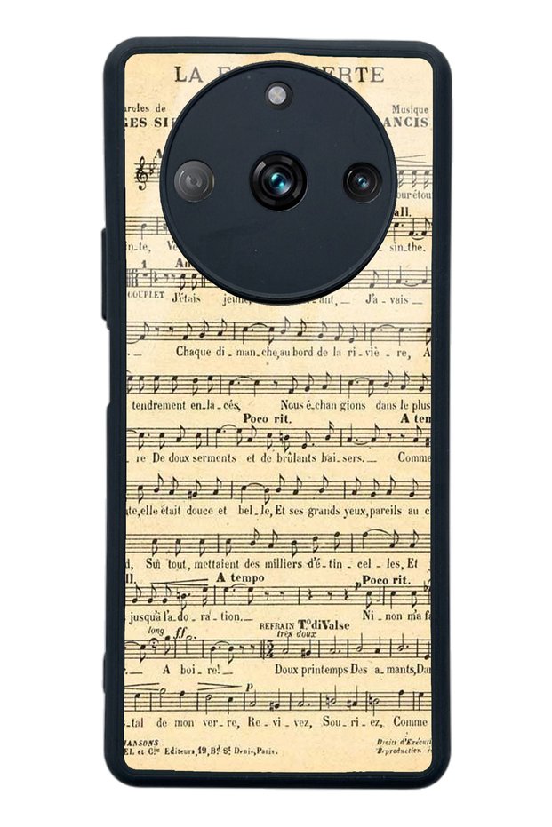 Oppo Realme 11 Pro Music Notes Design Glossy Phone Case