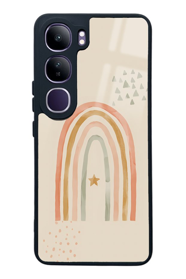 Vivo V40 Lite Glossy Phone Case with Watercolor Art Design