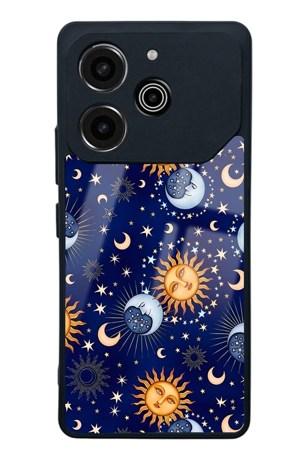 غلاف هاتف لامع بتصميم ليلي لهاتف Tecno Pova 6 Pro