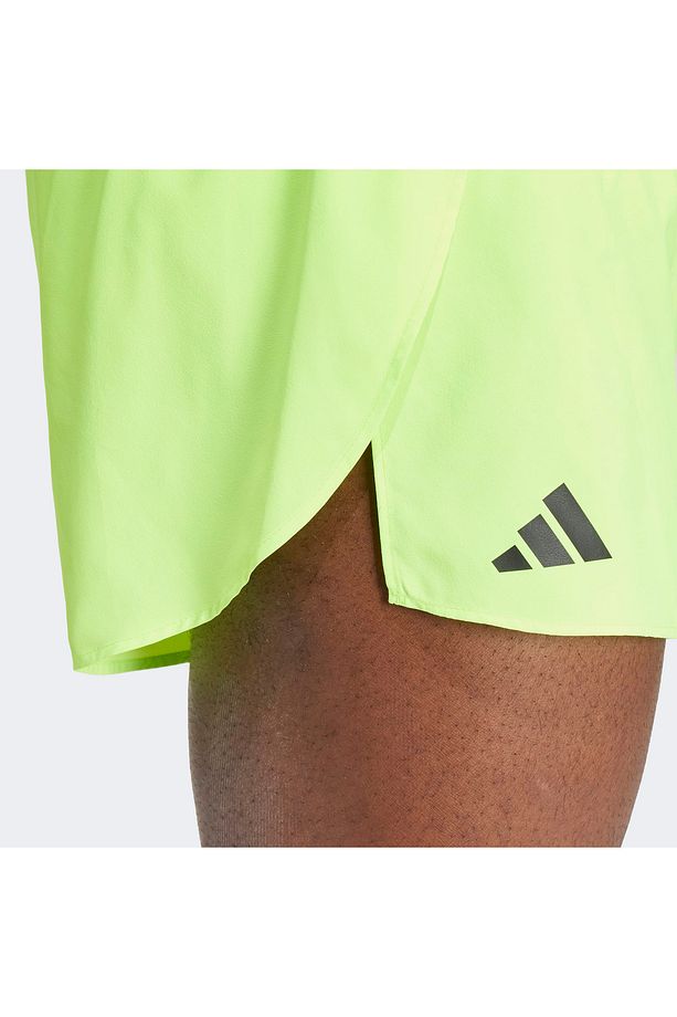 Adizero Essentials Split Erkek Yeşil Koşu Şortu - 5