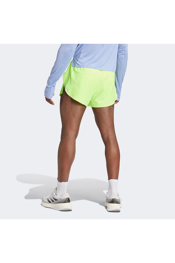 Adizero Essentials Split Erkek Yeşil Koşu Şortu - 3