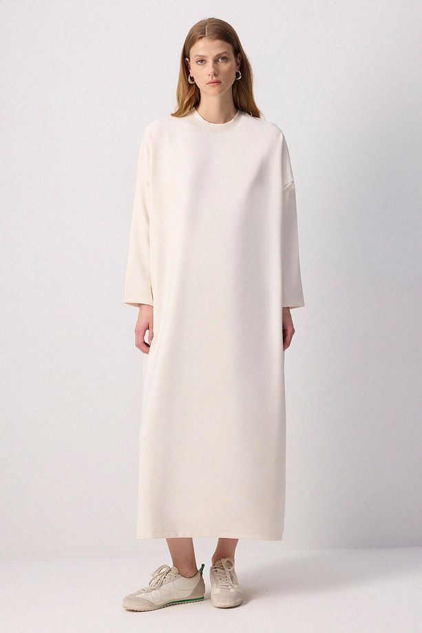 OVERSIZE KREP ELBİSE - 1