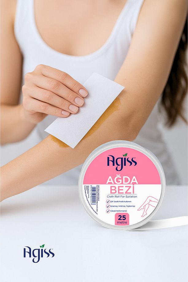 Isıtıcı Ağda Makinesi,Hassas Ciltler için Ağda 100 ml, 25 metre Ağda Bezi, Ağda Temizleme Yağı 150ml - 8