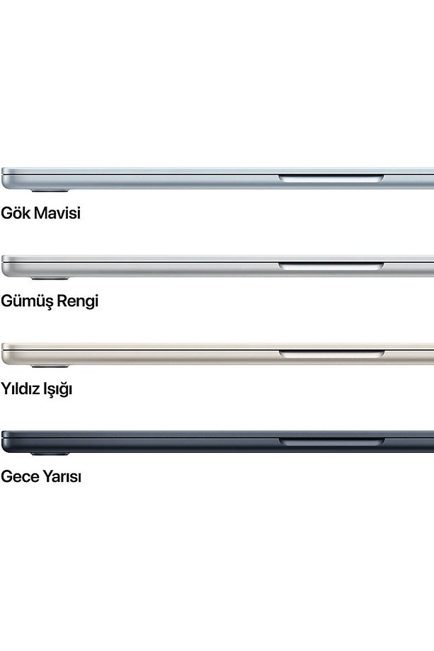 MW1M3TU/A/MacBook Air/Apple M4 İşlemci(10 Çekirdek CPU-10 Çekirdek GPU)/16GB RAM/512GB SSD/15. - 3