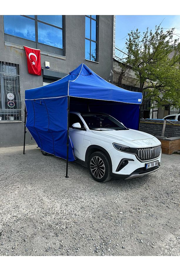 3X3 MT. Alimunyum Direkli Gazebo Çadır Kamp Çadırı - 4