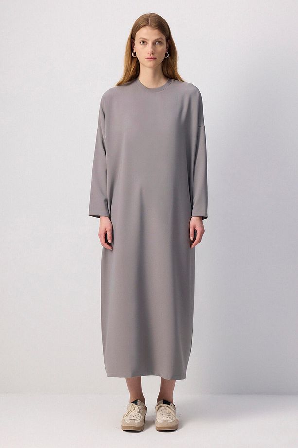 OVERSIZE KREP ELBİSE - 1