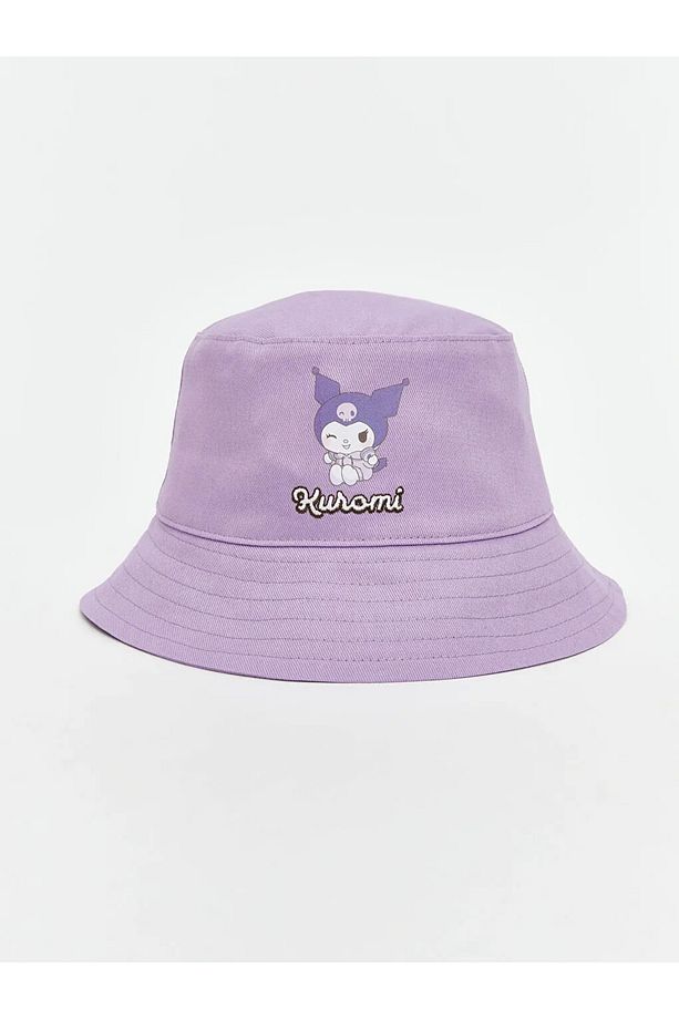 LCW ACCESSORIES Lila Baskılı Kız Çocuk Bucket Şapka - 1