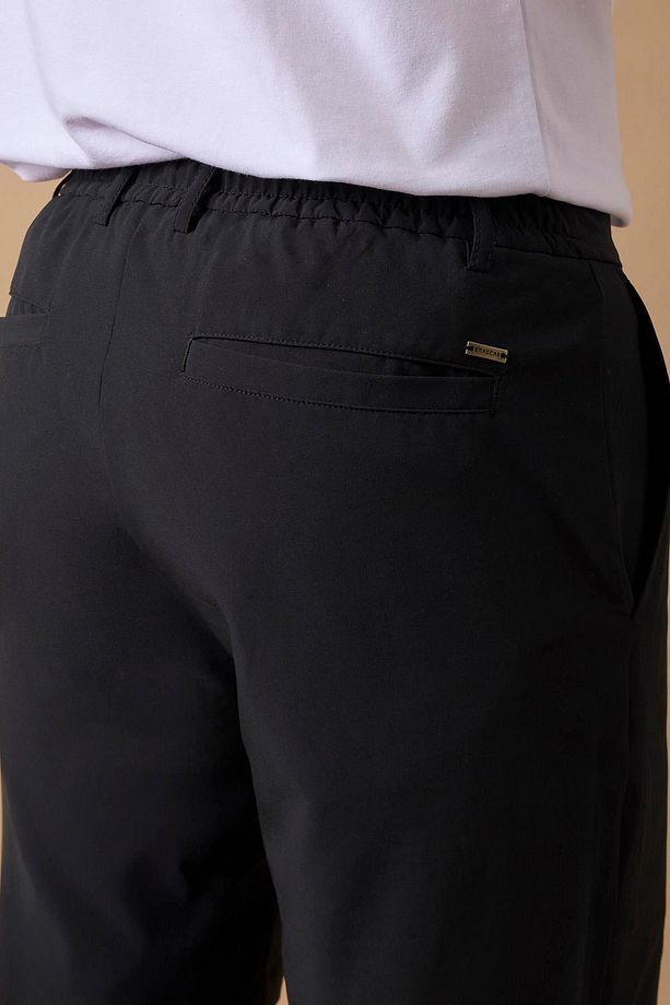 Erkek Siyah Jogger Fit Şort - 4