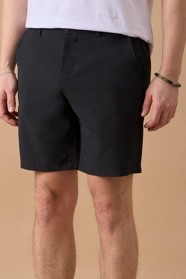 Erkek Siyah Jogger Fit Şort - 3