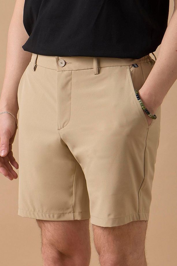 Erkek Bej Jogger Fit Şort - 2