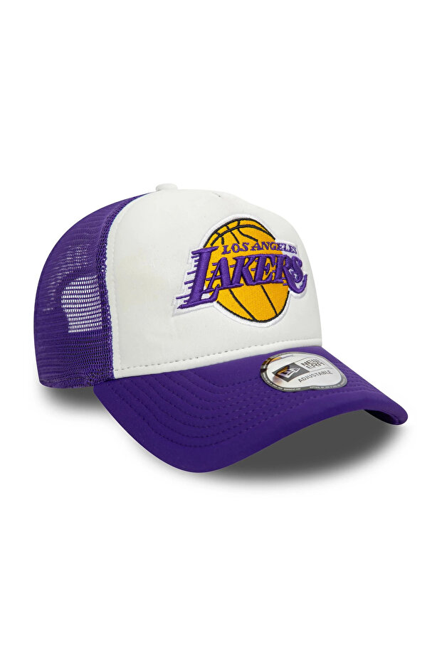 Lila La Lakers Nba Flower 9Forty A-Frame Trucker Hat