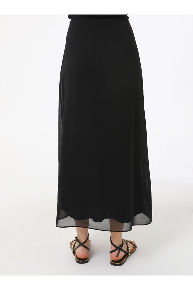 Şifon Etek - Siyah - Refka - 6