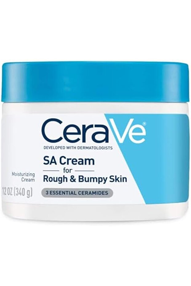 CeraVe SA Cream, 12 oz, Renewing Salicylic Acid Body Cream for Rough and Bumpy Skin, Fragrance Free