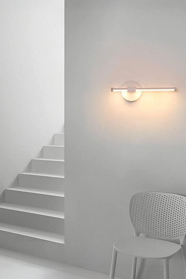 Kılıç Model Beyaz Kasa Dekoratif Banyo Duvar Ayna Tablo Resim Aydınlatması Led Flüt Aplik Sarı Işık - 4