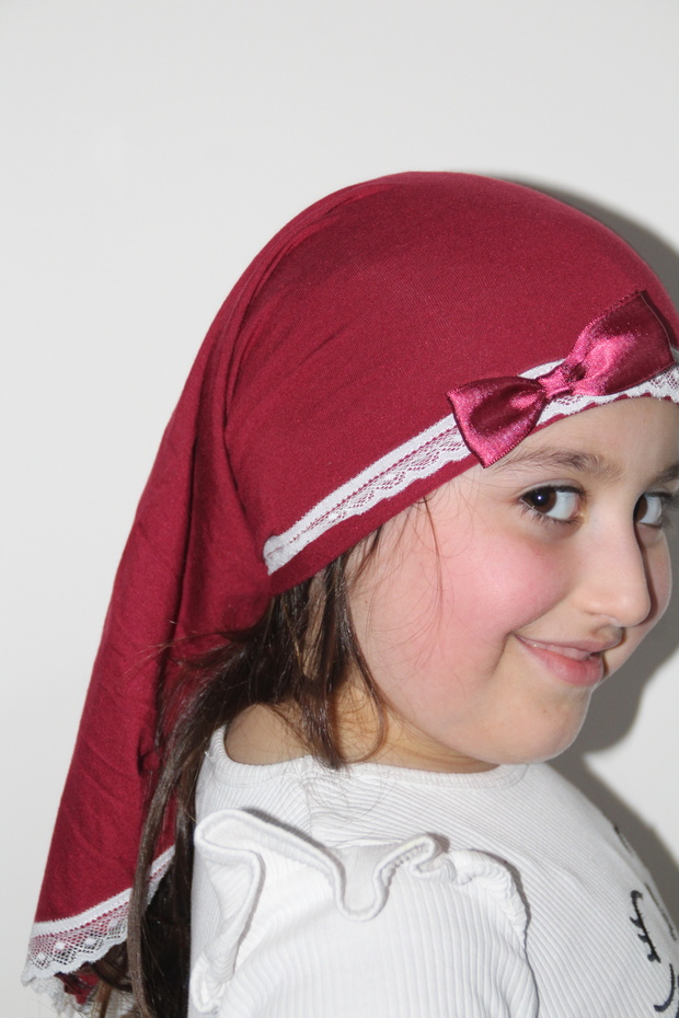 Çocuk Bez Bone - Tesettür Bone - 3