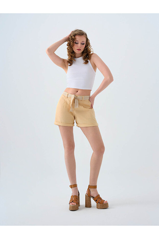 Bej Kadın Şort LF2038904 - 1