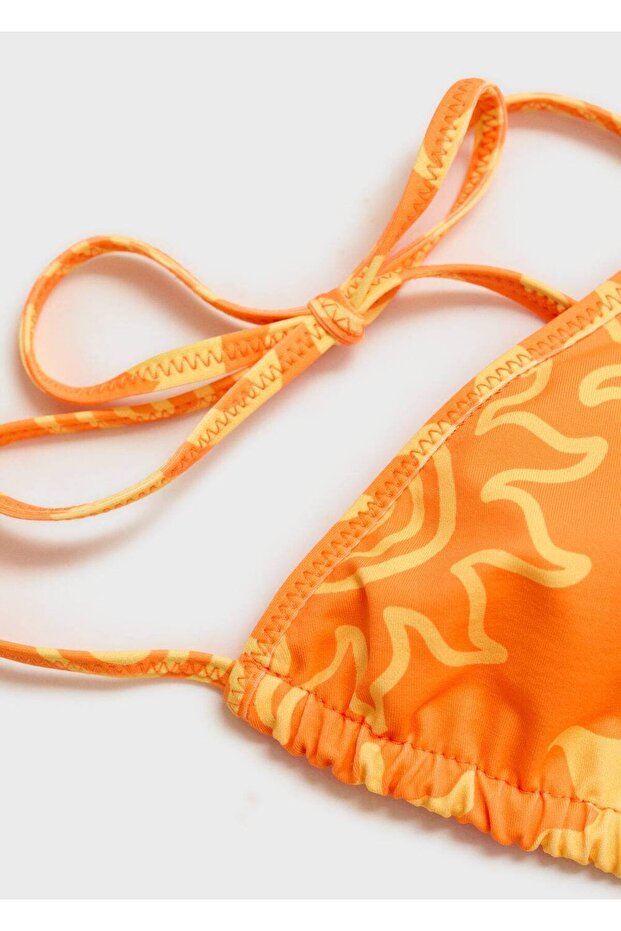 Desenli bikini üstü - 5