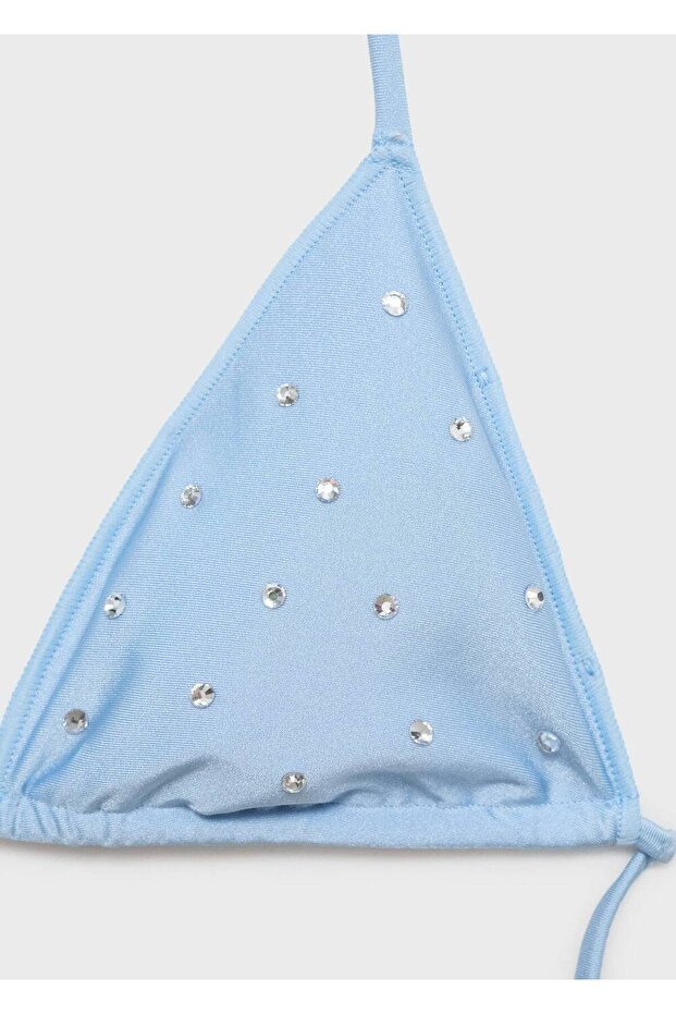 Strass taşlı bikini üstü - 5