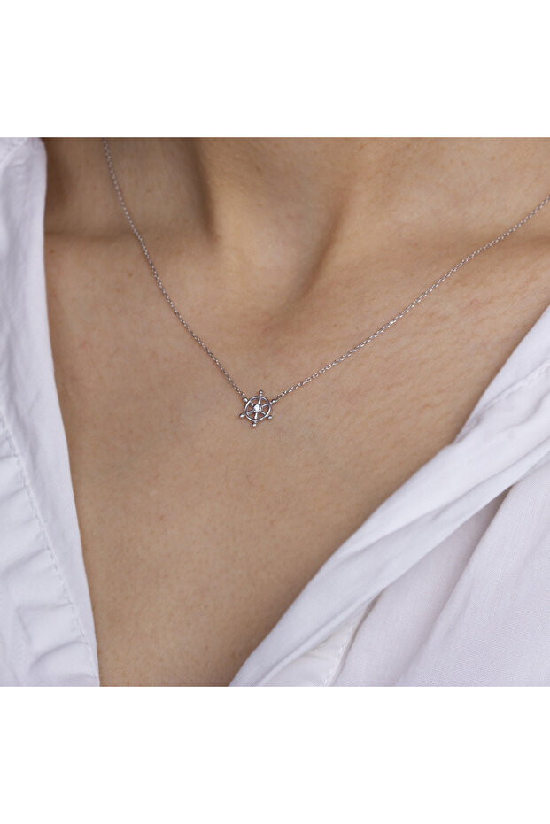 Gümüş Dümen Kolye 114508 - 1