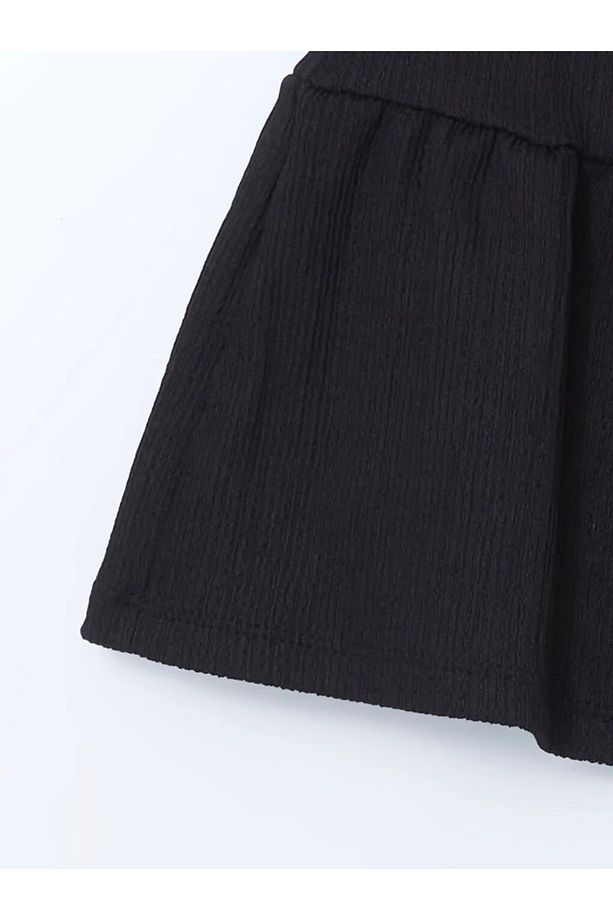 LCW ECO Siyah Beli Lastikli Kız Çocuk Şort Etek - 2